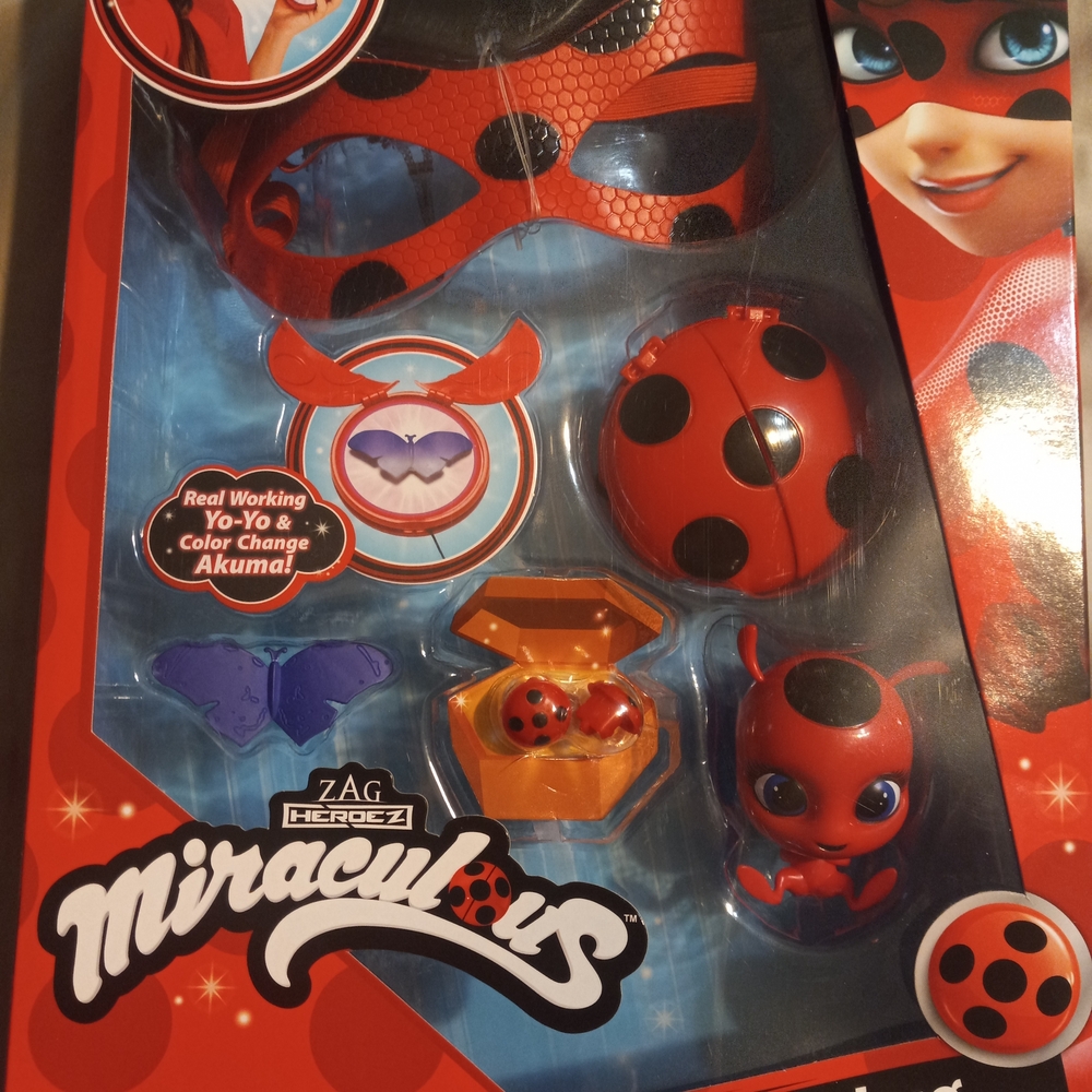 Miraculous Ladybug Dress-Up Set with Red and Black Accessories